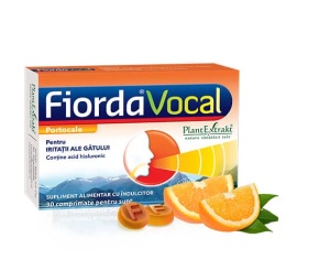Fiorda Vocal cu aroma de portocale, 30 comprimate, Plant Extrakt