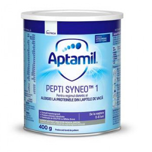 Formula de lapte de inceput Pepti Syneo 1, 0- 6 luni, 400 g, Aptamil - Img 2
