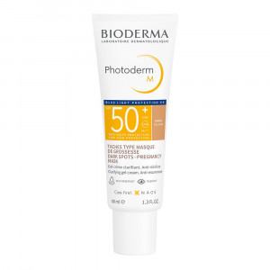 Gel-crema cu SPF50+ auriu Photoderm M, 40 ml, Bioderma