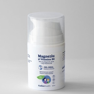 Gel oral cu magneziu citrat și vitamina B6, 50 ml Casianhealth
