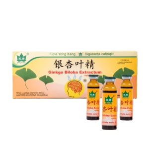 Ginkgo Biloba, 10 fiole, Yongkang Internațional China