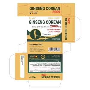 Ginseng Corean, 2000 mg, 30 comprimate, Cosmo Pharm - Img 3