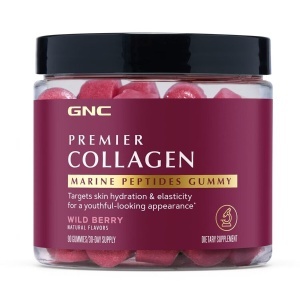 GNC Premier Collagen - Jeleuri cu colagen marin pentru piele si par, 90 bucati
