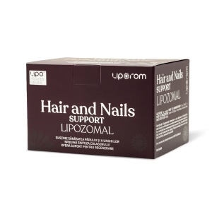 Hair & Nails Support Lipozomal pentru păr și unghii, 30 plicuri, Liporom - Img 4