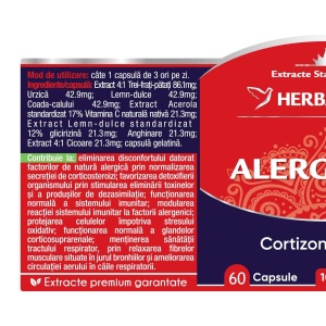 Herbagetica Alergonat, pachet 2 x 60 capsule - Img 2