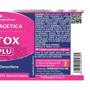 Herbagetica Detox Suplu, pachet 2 x 60 capsule - Img 3