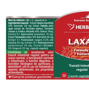 Herbagetica Laxapur, 30 capsule - Img 2