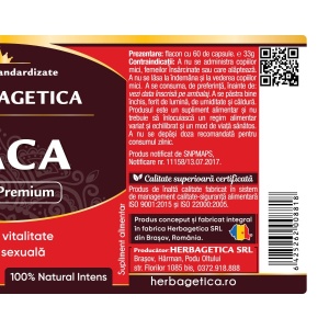 Herbagetica Maca 0.6/4:1, pachet 2 x 60 capsule - Img 3