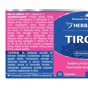 Herbagetica Tirofix Hypo, 30 capsule - Img 2