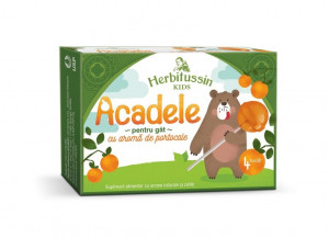 Herbitussin Kids acadele portocale, 4 bucati