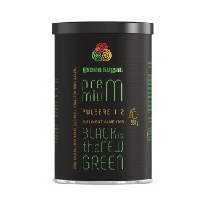 Îndulcitor pulbere Green Sugar Premium 1:2, 500 g, Laboratoarele Remedia