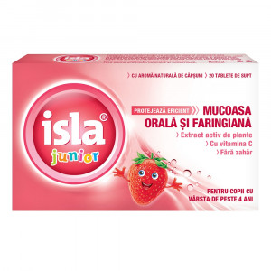 Isla junior capsuni, 20 tablete de supt, Engelhard Arzneimittel
