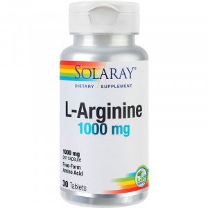 L-Arginine 1000 mg Solaray, 30 tablete, Secom - Img 2