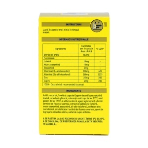 MacuShield Gold cu Luteină, Mezo-zeaxantină și Zeaxantină pentru Ochi, 90 capsule, Macu Vision - Img 2