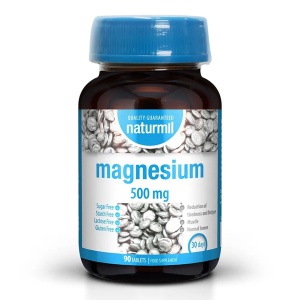 Magneziu 500 mg, Carbonat de Magneziu, 90 tablete, Naturmil