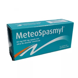 Meteospasmyl, 60 mg/300 mg, 64 capsule moi, Mayoly Spindler
