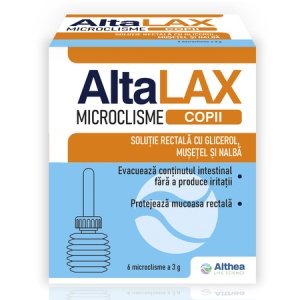 Microclisme pentru copii Altalax, 6 bucăți, Althea Life Science