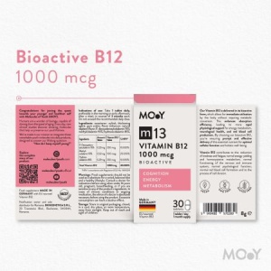 Molecules of Youth Vitamina B12 bioactiva m13, 1000 mcg, 30 tablete - Img 7