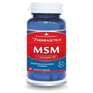 MSM + Cucumin 95, 60 capsule, Herbagetica