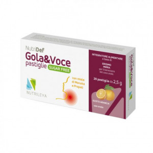 NutriDef Dropsuri Gola&Voce portocala fara zahar x20buc