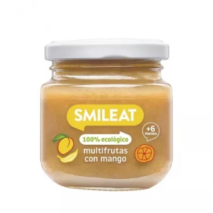 Piure Bio din mix de fructe cu mango +6 luni, 130 g – Smileat