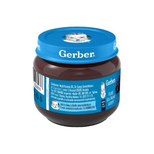 Piure natural de prune Gerber 80 g - primul piure pentru bebelusi - Img 2