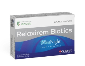 Relaxirem Biotics Bluenight, 15 comprimate, Laboratoarele Remedia
