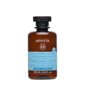 Șampon hidratant cu miere și acid hialuronic pentru păr fin Hyaluronic Hydra, 250 ml, Apivita
