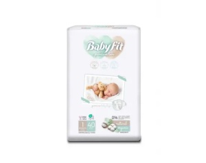 Scutece Bio Newborn, Nr. 1, 0-3 kg, 40 Bucati - Babyfit