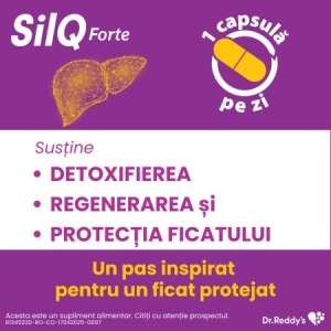 SilQ Forte 15 + 15 capsule - suport pentru sanatatea ficatului si efect antioxidant - Img 4