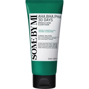 Spumă de curățare pentru ten acneic AHA-BHA-PHA 30 Days Miracle, 50 ml, Some By Mi