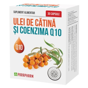 Ulei de cătină și Coenzimă Q10, 30 capsule, Parapharm