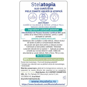 Ulei de Curățare pentru Piele Atopică Stelatopia, 500 ml, Mustela - Img 2