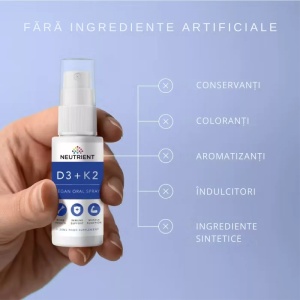 Vitamina D3 + K2 2000UI Vegan Oral Spray, 30 ml, Neutrient - Img 7