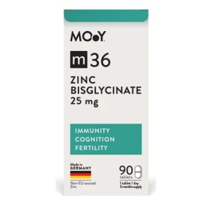 Zinc Bisglicinat m36, 25 mg, 90 tablete, Molecules of Youth - Img 1