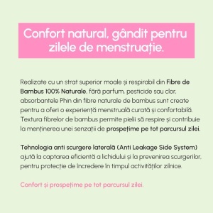 Absorbante de zi din bambus natural, 10 bucăți, Phin - Img 5