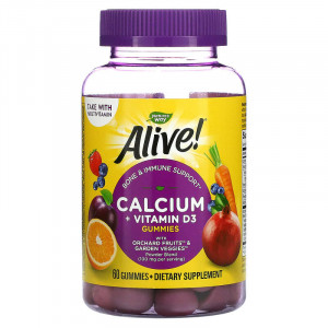 Alive Calcium + D3 Gummies Nature s Way, 60 jeleuri gumate, Secom - Img 2