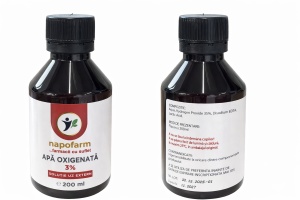 Apa oxigenata 3%, 200 ml, Napofarm - Img 2