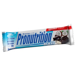 Baton proteic, coconut cu ciocolată neagra, 55 g, Pronutrition