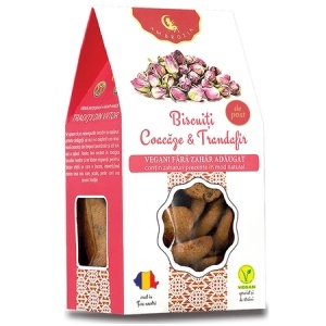 Biscuiti cu coacaze și trandafir, 130 g, Hiper Ambrozia