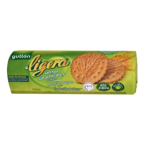 Biscuiti fără sare și fără zahăr adăugat Ligera, 200 g, Gullon