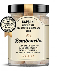 Bombonella Capsuni liofilizate in ciocolata,100g, Secretele Rmonei
