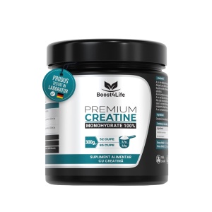 Boost4Life Premium Creatine Monohydrate 100%, pulbere, 300 g