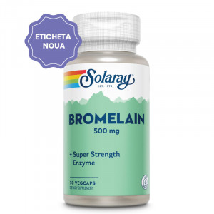 Bromelain 500mg Solaray, 30 capsule, Secom - Img 2