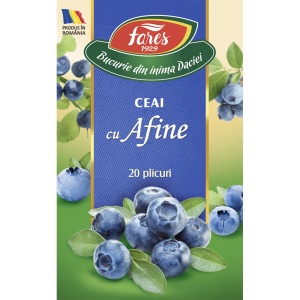 Ceai de Afine Aromfruct, 20 plicuri, Fares - Img 3