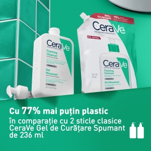 CeraVe Refill Gel Curatare Spumant 473ml – Ten normal si gras, ceramide - Img 12