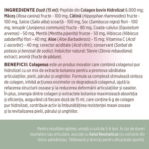 Colagenus colagen lichid hidrolizat Peptan, 500 ml, Faunus Plant - Img 12
