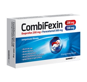 Combifexin, 200 mg/ 500 mg, 10 comprimate filmate, Sandoz - Img 1