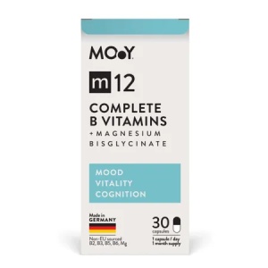 Complete B Vitamins + Magnesium Bisglycinate m12, 30 capsule, Molecules of Youth - Img 1