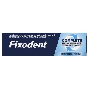 Crema adeziva pentru proteza dentara Complete Strong Hold Fresh, 47 g, Fixodent